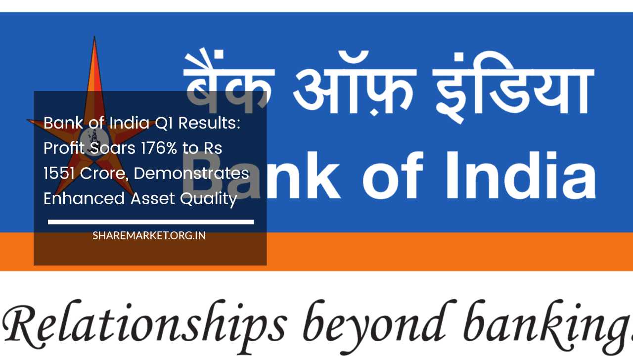 Bank of India Q1 Results